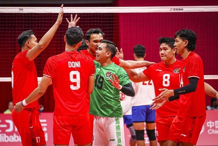 Timnas Voli Putra Indonesia Takluk 0-3 dari Korsel di AVC Challenge 2024