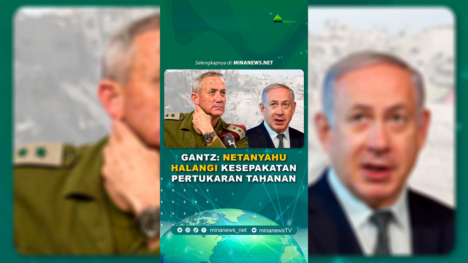 Gantz: Netanyahu Halangi Kesepakatan Pertukaran Tahanan