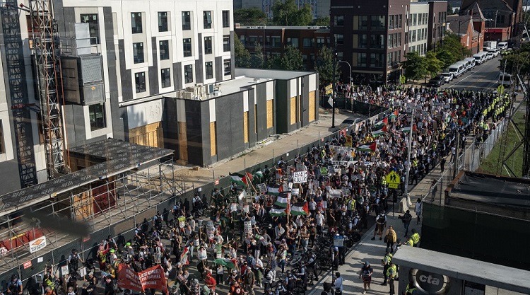 Polisi AS Tangkap Pengunjuk Rasa Pro Palestina di Chicago