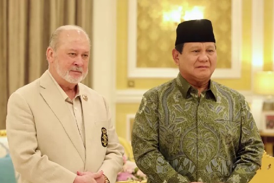 Bertemu Raja Malaysia, Prabowo Sampaikan Komitmen Kerja Sama Bilateral